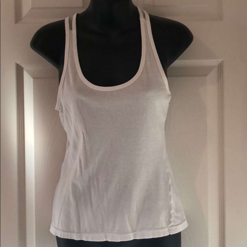White muscle shirt